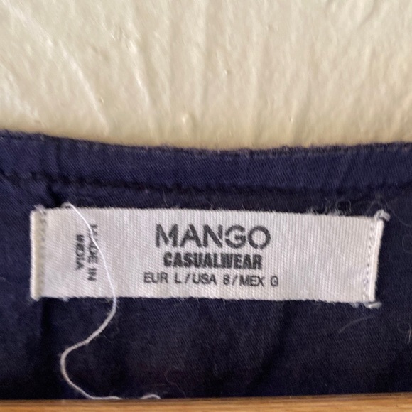 Mango Dropped Waist Embroidered Mini Dress size M - Picture 2 of 6